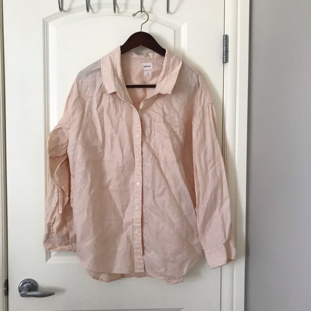 Aritzia Wilfred Free Linen Relaxed Shirt